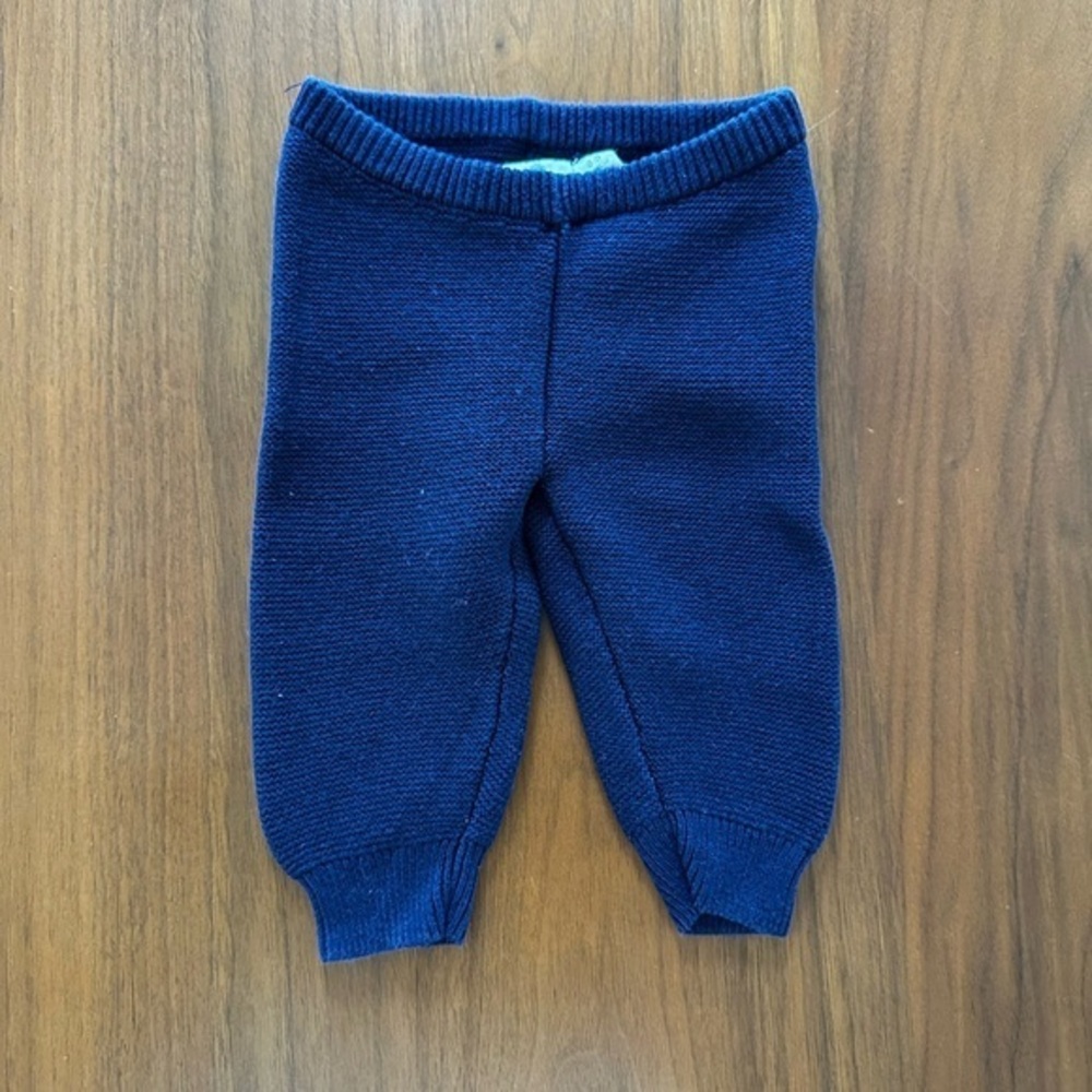 Baby Gap Favorites Soft Navy Knit Baby Pants size 0-3 months